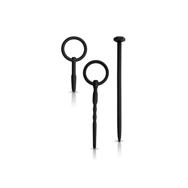 NMC Lot de 3 Tiges et plug d'urètre Knot Sound Diamètre 7mm